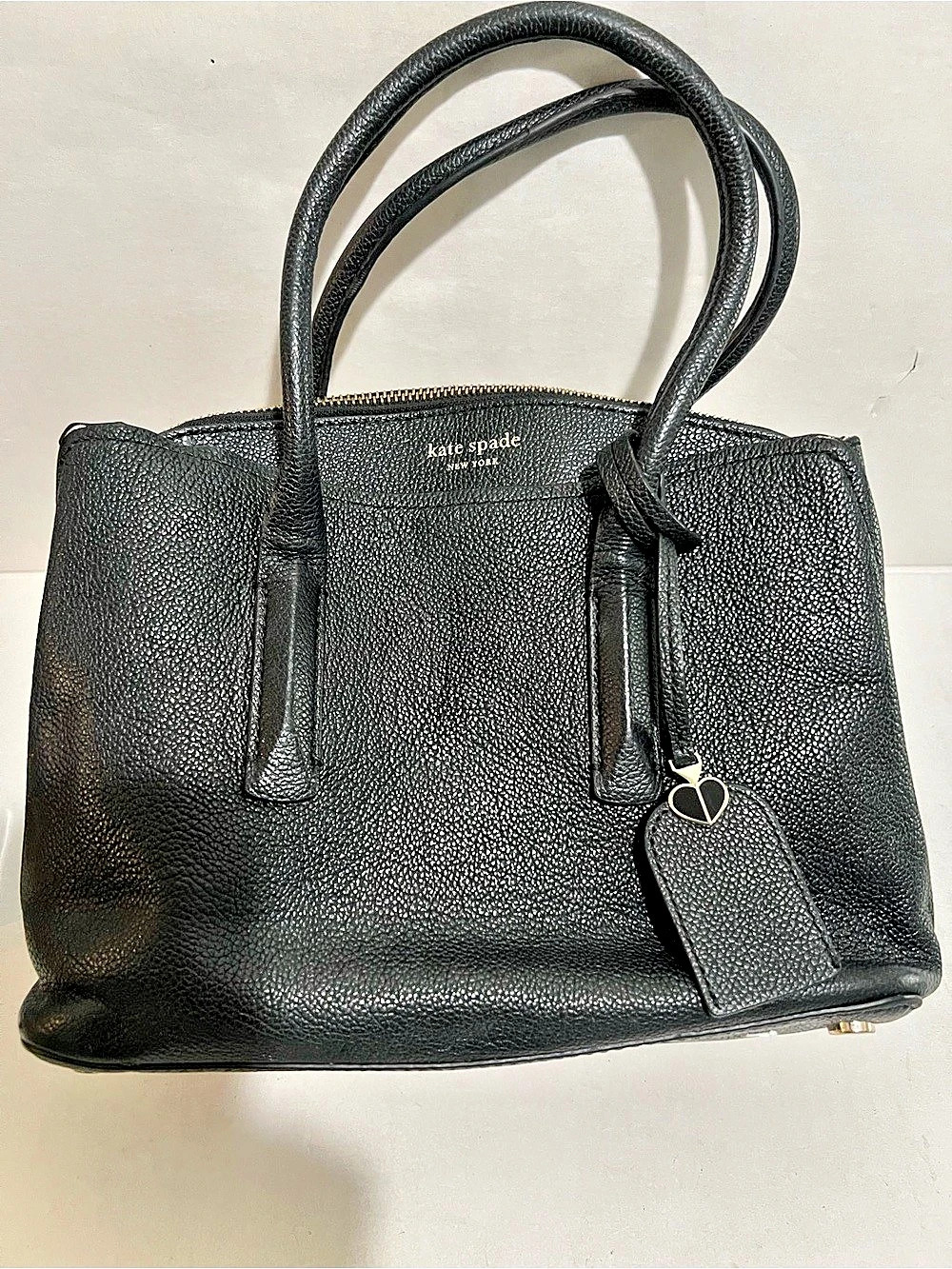 kate spade Black Leather Tote Bag